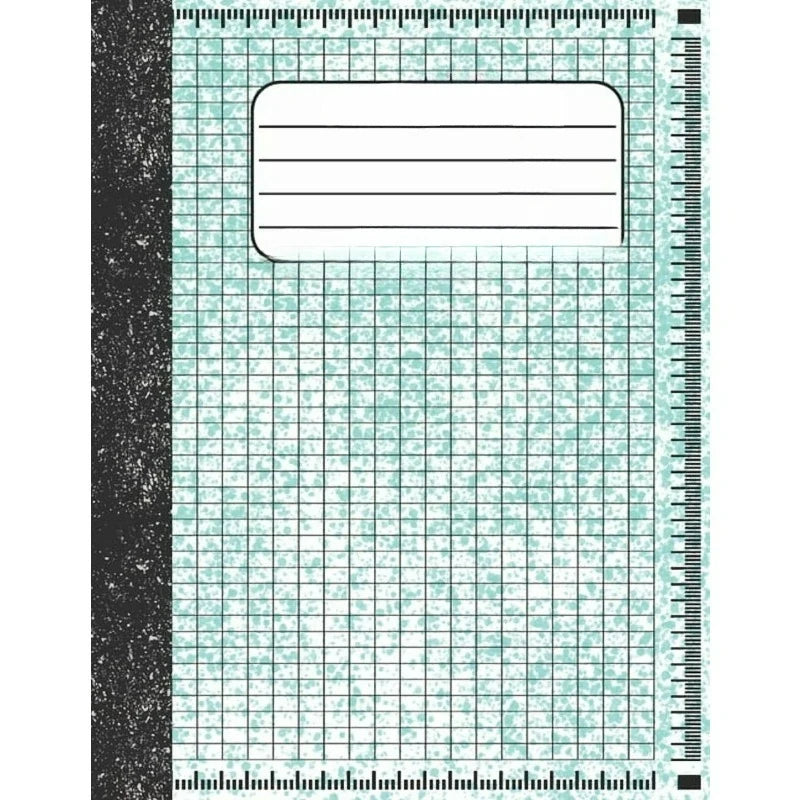 Graph Paper Composition Notebook: Math and Science Lover Graph Paper Cover Watercolor (Quad Ruled 4 squares per inch, 100 pages) Birthday Gifts For Math Lover Teacher, Student Notebook, (Paperback)