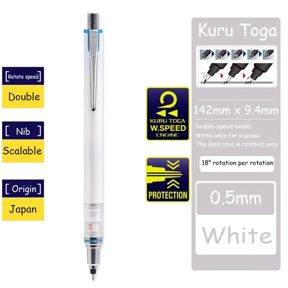 UNI Kuru Toga Advance M5-559 Mechanical Pencil 0.5mm Automatic Rotating Stationery