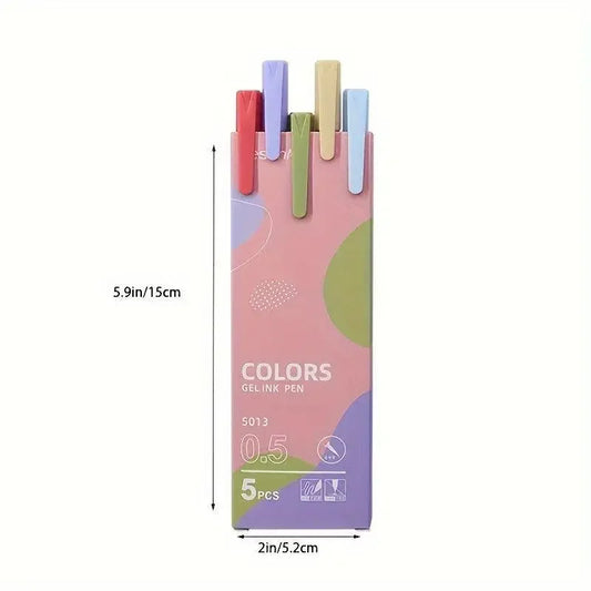 Giorgio Morandi 30-Piece 0.5mm Colored Gel Pens - Premium Ergonomic Design, Smooth Writing, Fast-Drying Ink, Elegant Muted Macaron Colors, for Journaling, Art Projects | Office Stationery, Aesthetic Pastel Markers, Back to Sc