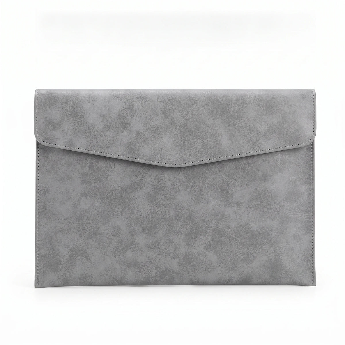 A4 Leather Document Folder, Thick Waterproof Portfolio Envelope, Snap Button File Bag, Large Capacity Business Portfolio Pouch for Contracts, Invoices & Paper Storage, Portable Office Document Holder