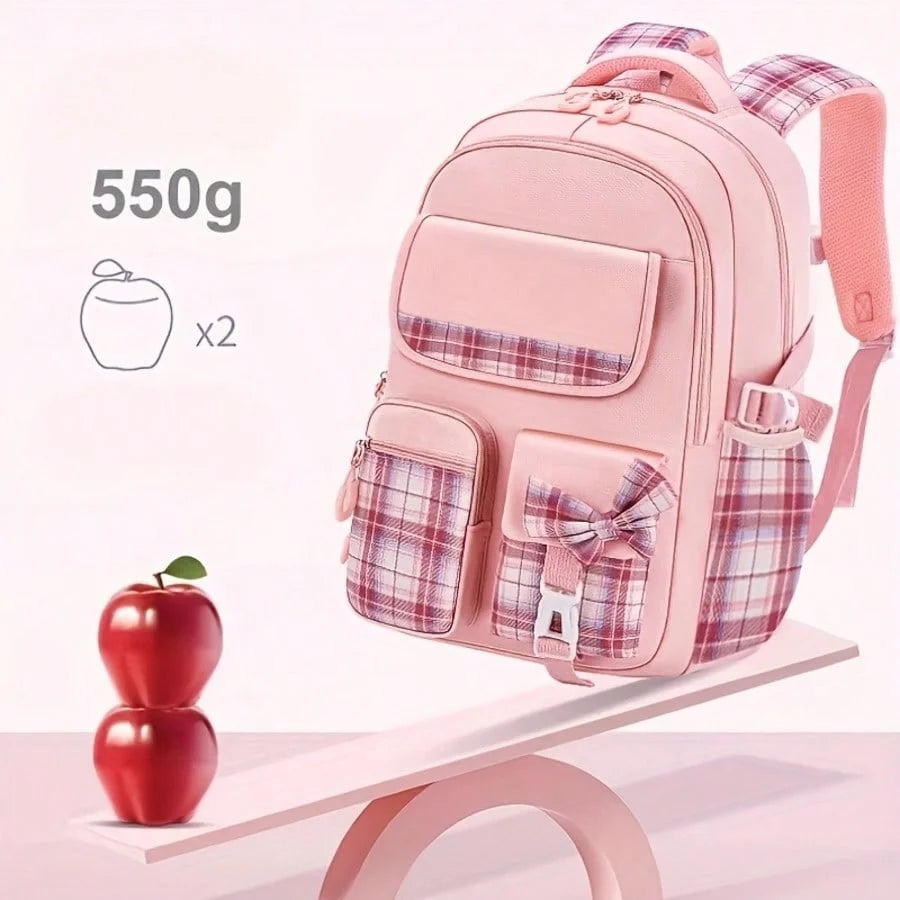 Backpack for Student With Multiple Pockets, Large Capacity, Breathable And Lightweight Schoolbag With Reflective Strips