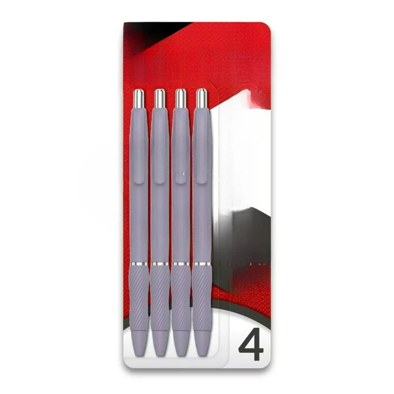 Pens, Medium Point , Violet Barrel, Black Ink, 4 Count