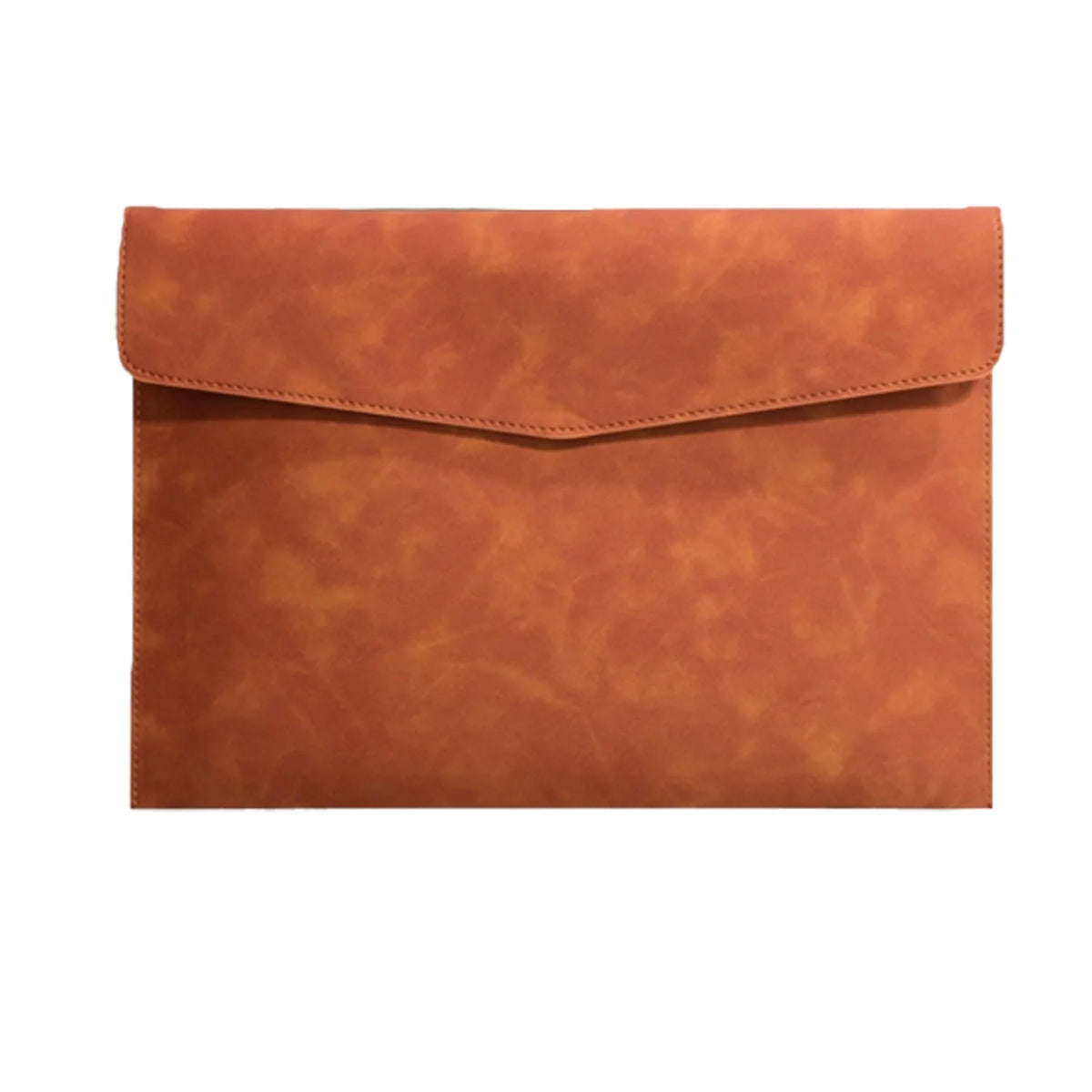 A4 Leather Document Folder, Thick Waterproof Portfolio Envelope, Snap Button File Bag, Large Capacity Business Portfolio Pouch for Contracts, Invoices & Paper Storage, Portable Office Document Holder