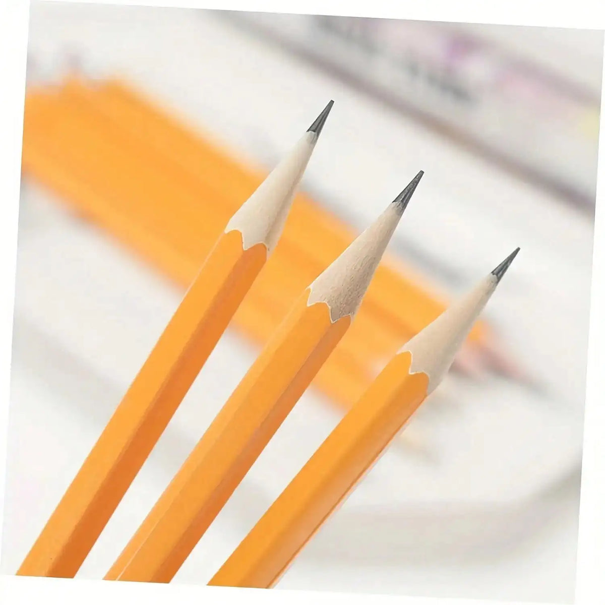 Premium 30pcs Hexagonal Yellow Wood Pencil With Red Eraser - Classic Graphite Writing Pencil - Elegant Office Supplies And Professional Drawing Sketching Pencils For Students Artists - Traditional School Stationery