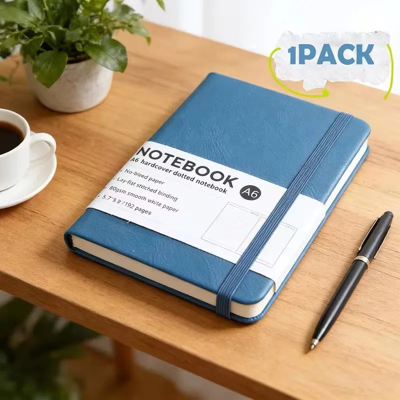 1‑Pack / 3‑Pack Hardcover Ruled Journal, Faux Leather Diary Notebook, 100 GSM Thick Lined Paper Writing Notepad for Office Work, Business Use for Men and Women