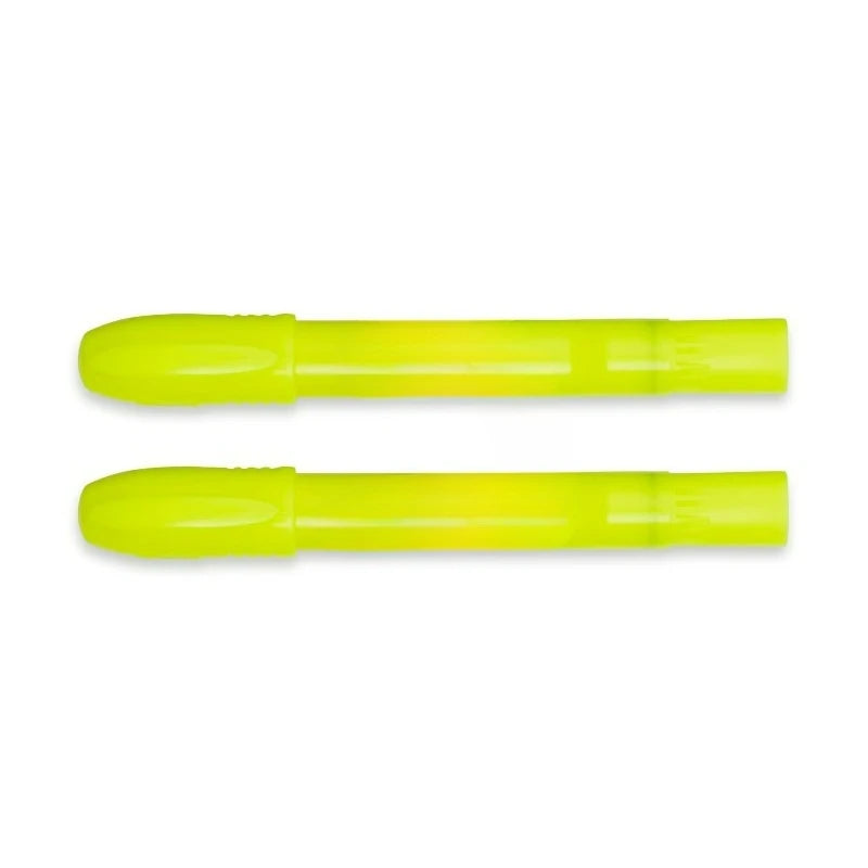 Gel Highlighters, Bullet Tip, Fluorescent Yellow, 2 Count