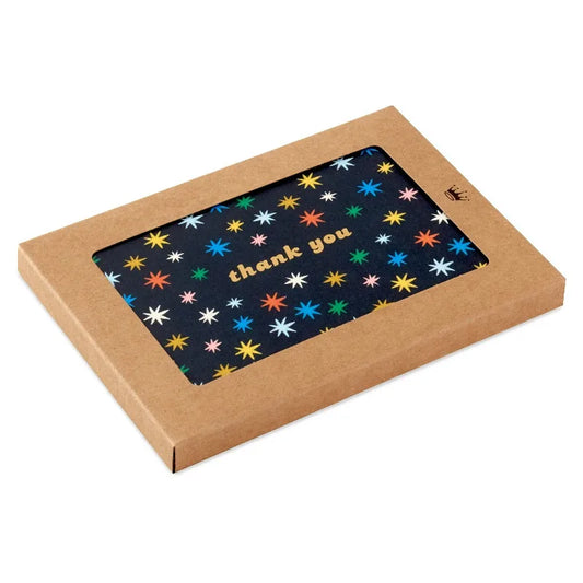 Thank-You Notes (Colorful Stars on Black), 10 ct.