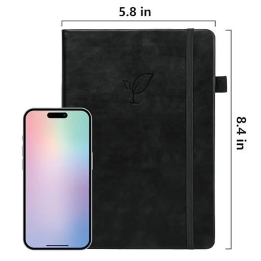 Lined Journal Notebook, 400 Pages Thick Journal for Writing, A5 Hardcover Leather Notebook with 100Gsm College Ruled Paper