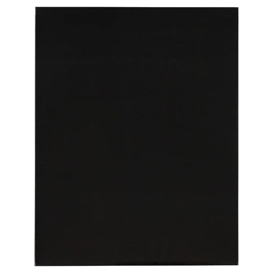 Laminated Glossy Two Pocket Folders 3 Pack Black Durable Document Organizers with Business Card Slot School Office