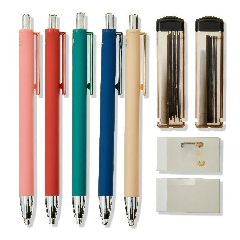 5 Count 0.7mm Mechanical Pencil Kit with Storage Case