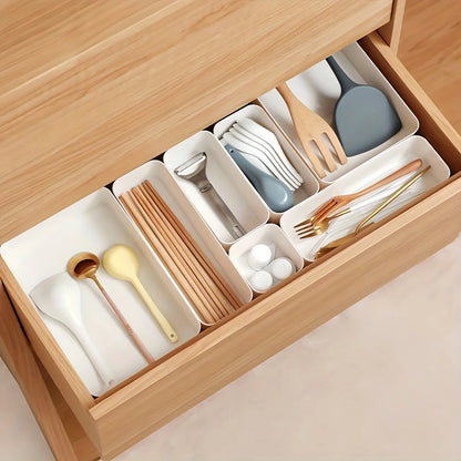 7pcs Set of Drawer Organizers, Designed to Separate Cosmetics And Skincare Products on Your Vanity, Suitable for Drawers of All Sizes, Desk & Drawer Organizer for Home Storage