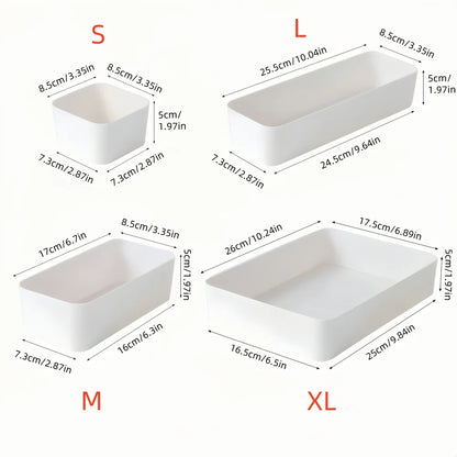 7pcs Set of Drawer Organizers, Designed to Separate Cosmetics And Skincare Products on Your Vanity, Suitable for Drawers of All Sizes, Desk & Drawer Organizer for Home Storage