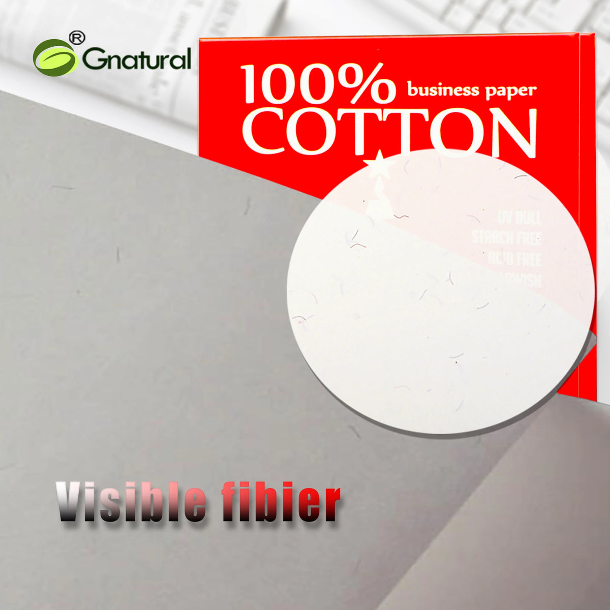 80gsm US 100% Cotton Paper Letter Size 8.5*11 Inch / 216*279mm, White Color, Starch-free, Waterproof, 120 Sheets MCYT015