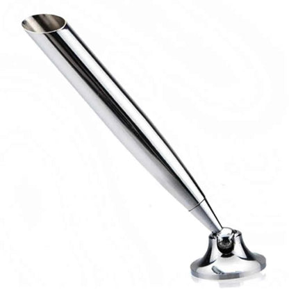 1PCS Desktop Metal Pen Pencil Holder Ball Point Swivel Stand Funnel Foundation Silver Gold As Gift Office Supplies