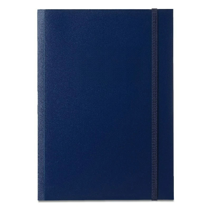 Poly Notebook, Blue, 7" x 9.87", 80 Ruled Pages