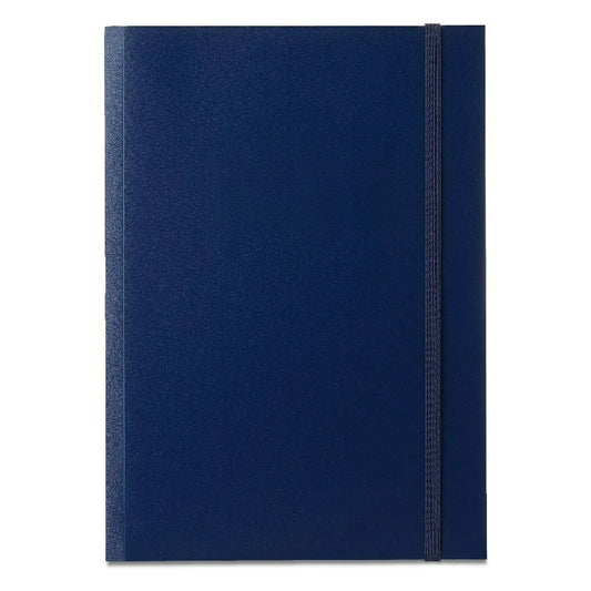 Poly Notebook, Blue, 7" x 9.87", 80 Ruled Pages