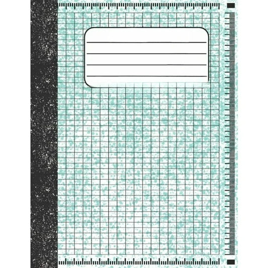 Graph Paper Composition Notebook: Math and Science Lover Graph Paper Cover Watercolor (Quad Ruled 4 squares per inch, 100 pages) Birthday Gifts For Math Lover Teacher, Student Notebook, (Paperback)