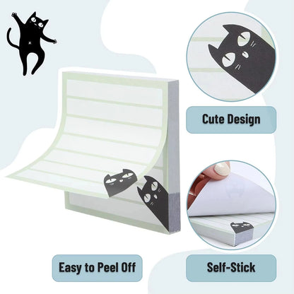 Sticky Notes, Creative Cartoon Memo Pads, Fridge Message Notes, Reusable Journal Stickers, Cute Office School
