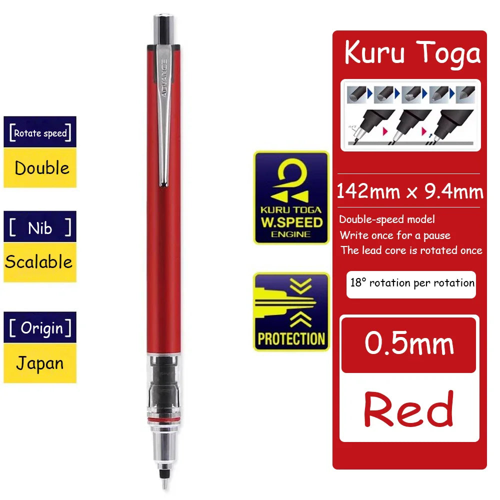 UNI Kuru Toga Advance M5-559 Mechanical Pencil 0.5mm Automatic Rotating Stationery