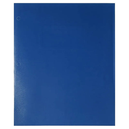 Blue Letter Size 2-Pocket Paper Folder