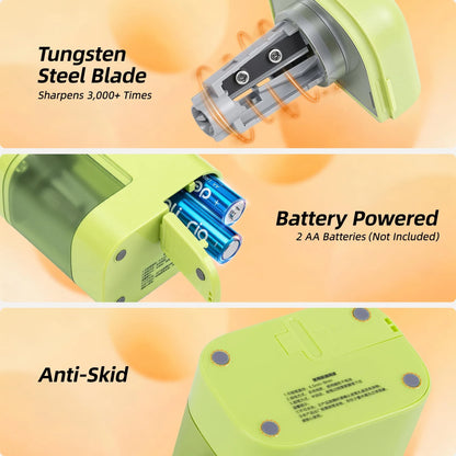 Deli Electric Pencil Sharpener Battery USB Operated Portable Sharpener for Home Office School