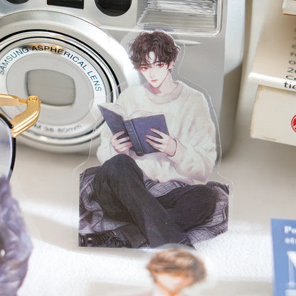 Mr Paper 120pcs/bag INS Handsome High School Boy Teenage Boy Theme Stickers Handbook DIY Phone Case Calendar Laotop Dairy Card