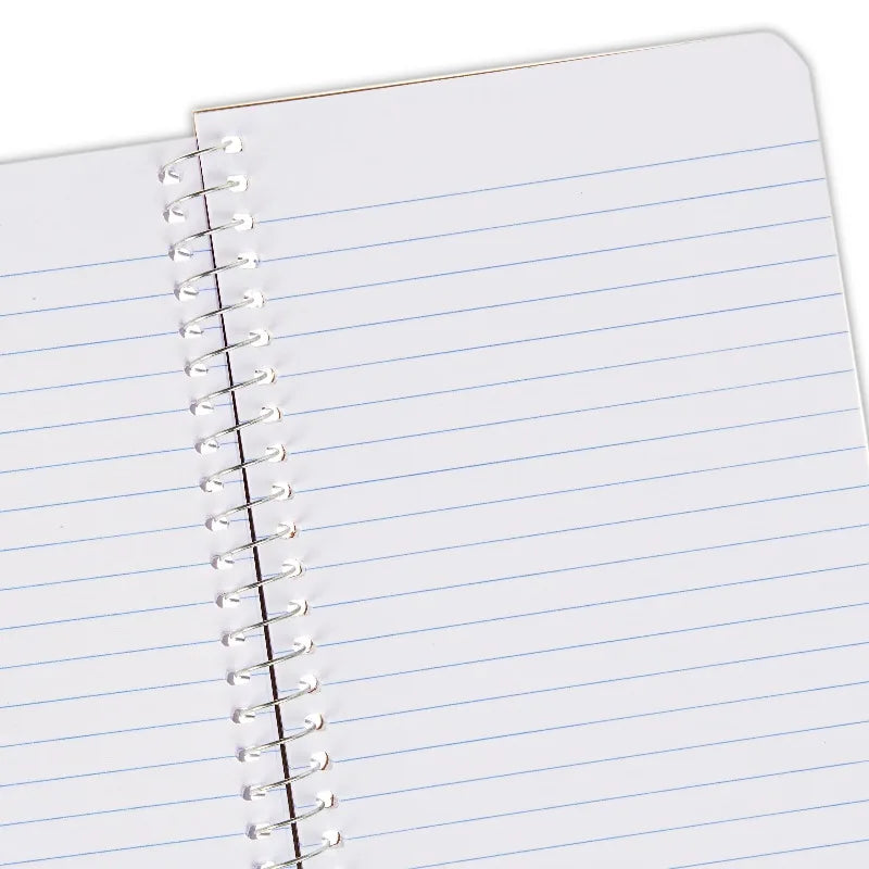(4 pack) Memo Book, 4x6, Narrow Ruled, 80 Sheets, Black, Spiral Bound, Paper Cover