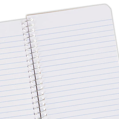 (4 pack) Memo Book, 4x6, Narrow Ruled, 80 Sheets, Black, Spiral Bound, Paper Cover