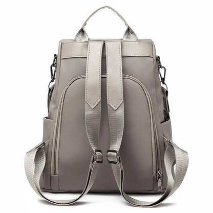 1pc Anti Theft Backpack Stylish Oxford Cloth School Bag for Women Daily Work Travel Hidden Zipper Secure Durable Lightweight