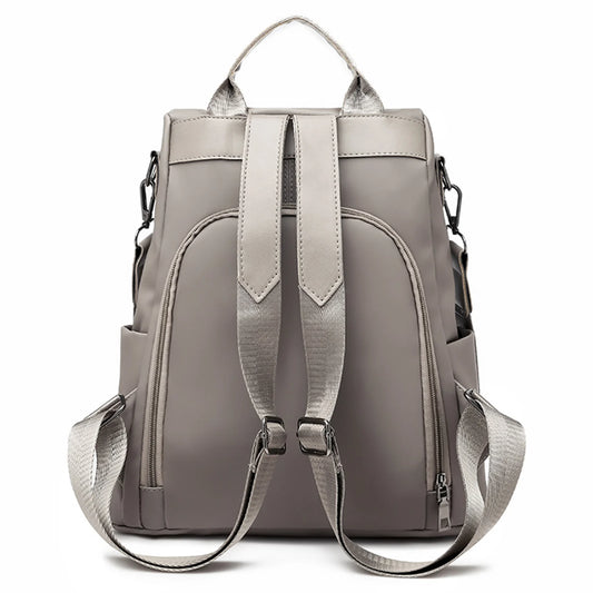 1pc Anti Theft Backpack Stylish Oxford Cloth School Bag for Women Daily Work Travel Hidden Zipper Secure Durable Lightweight