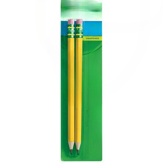 My First Pencils, Presharpened, #2 HB .4mm Lead, Yellow, 2 Count