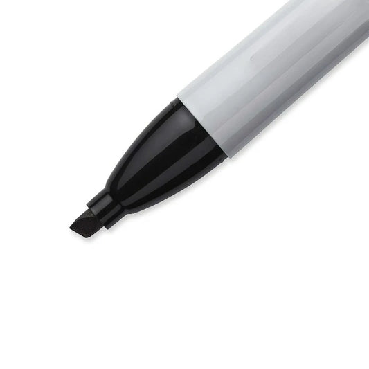 Permanent Markers, Chisel Tip, Black, 2 Count