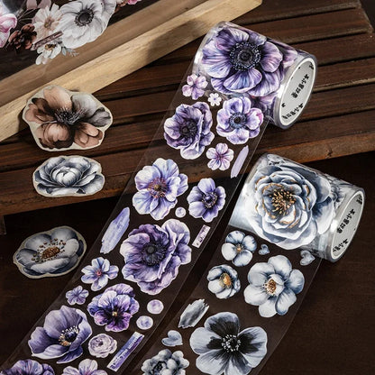 50mm*2m PET Plant Large petals tape Sticker Decorative collage Adhesive Diy Scrapbooking hand made Masking tape
