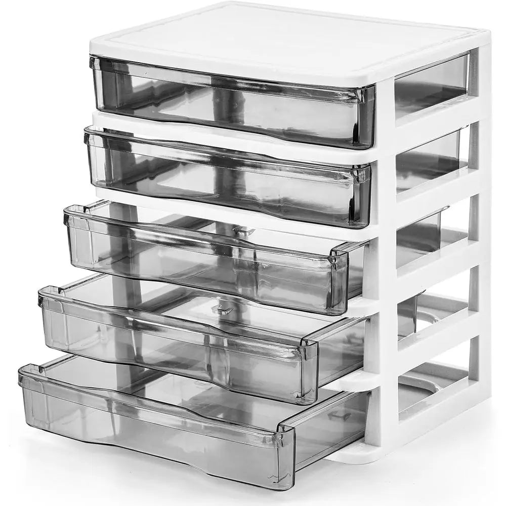 Compact Plastic Storage Bin, Clear Mini Organizer for Desk, Ideal for Craft, Accessories, and Stationery