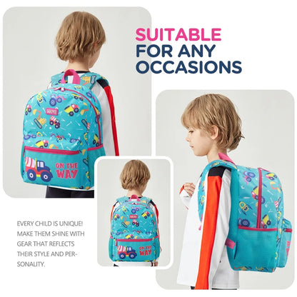 3Pcs Set Backpack for Girls Large Capacity Lightweight School W/Lunch Box and Pencil Case Crossbody Bag