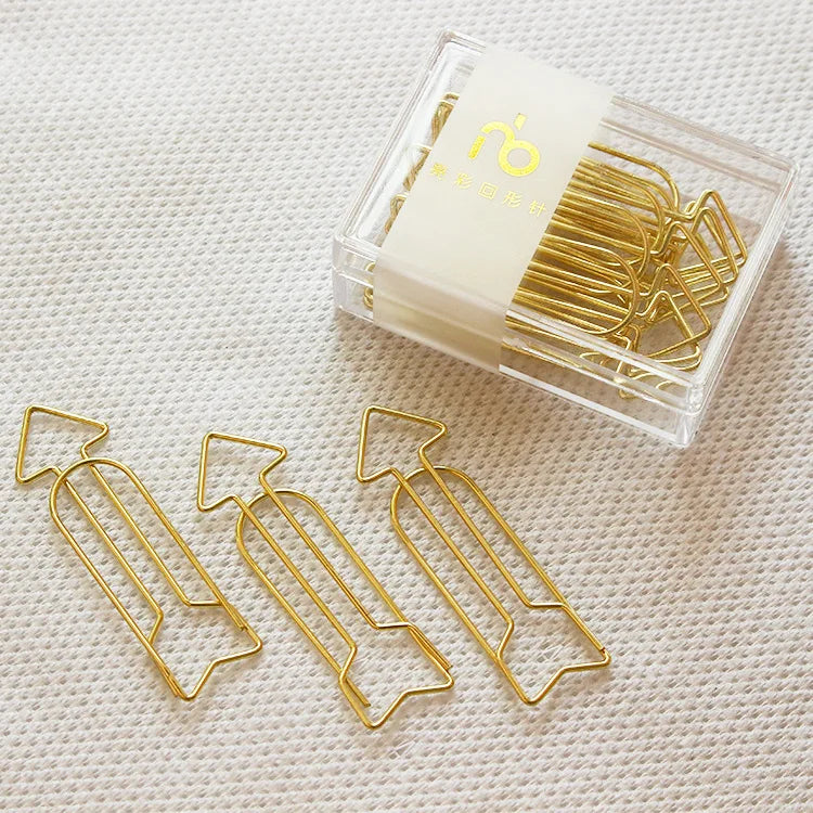 20Pcs/Box Cute Duck Animal Metal Bookmark Paper Clips For Book Marker Binder Photo Memo Clip Stationery School Supplies