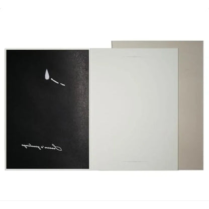 Reveal Card "",Angel Lighting Candle Illustration, Vintage Holiday Greeting Card with Envelope