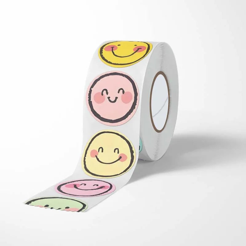 100-500Pcs Cute Kids Reward Stickers Self-Adhesive Thank You Sealing Labels Teacher Classroom Stationery DIY Gift Packaging Game Tags