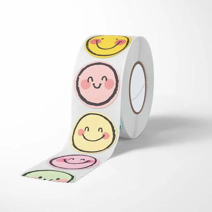 100-500Pcs Cute Kids Reward Stickers Self-Adhesive Thank You Sealing Labels Teacher Classroom Stationery DIY Gift Packaging Game Tags