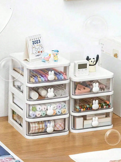 Multi-Layer Drawer Storage Box, Jewelry Storage Box, Accessory Box, Jewelry Display Box, Desktop Drawer Storage Box, Stackable, Dustproof And Anti-Oxidation Multifunctional Jewelry Box, Detachable, Large Capacity
