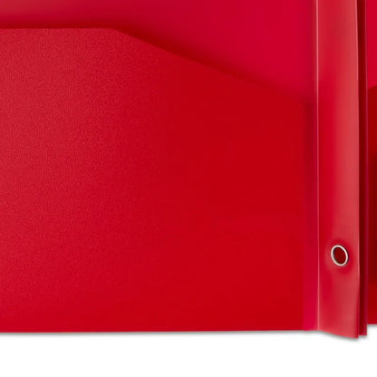 3-Prong 2-Pocket Poly Folder, Red