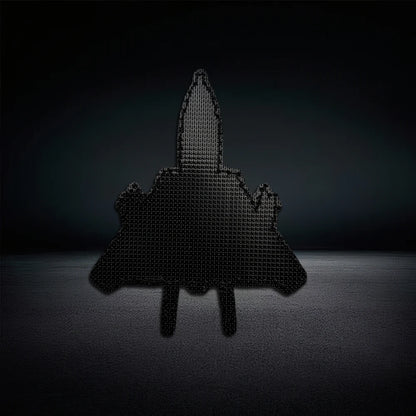 Fighter Jet Shaped PVC Morale Patch Hook & Loop Military Aircraft Patches For Backpack Clothing
