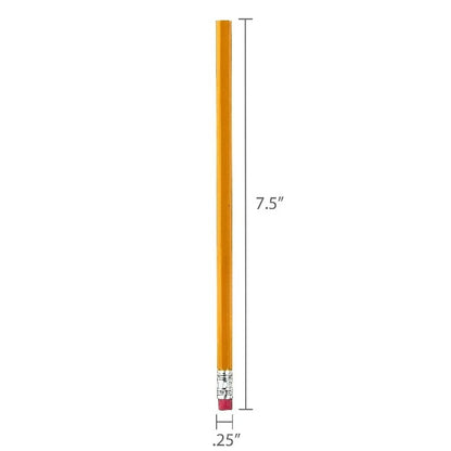 Unsharpened Wood Pencils, Lead, Yellow, 12 Count