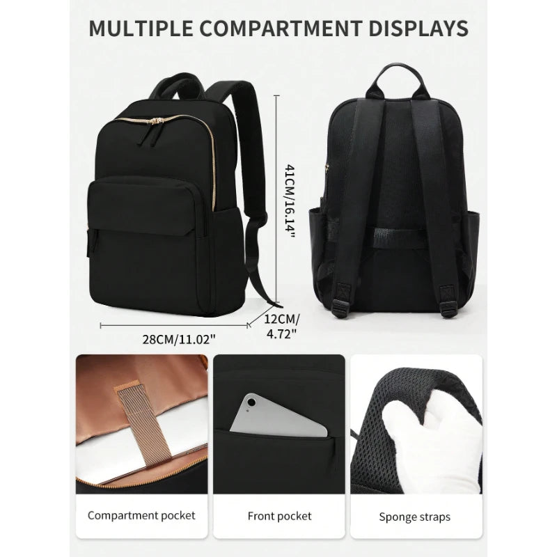 Laptop Backpack 15 Inch Waterproof Lightweight for Women Men Travel Work Business School