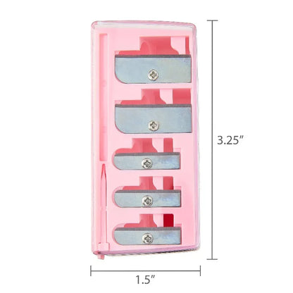 5 Hole Pencil Sharpener, Pink, 1 Count