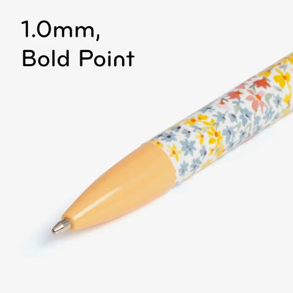 6pk Ballpoint Pens Black Ink Laguna Bountiful Bouquet