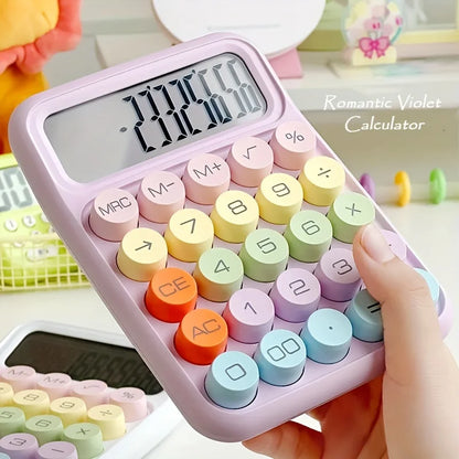 1pc 12-Digit Large Display Dopamine Calculator, Made Of High-Quality Material, Mechanical Keyboard, Suitable For School, Office, Retail