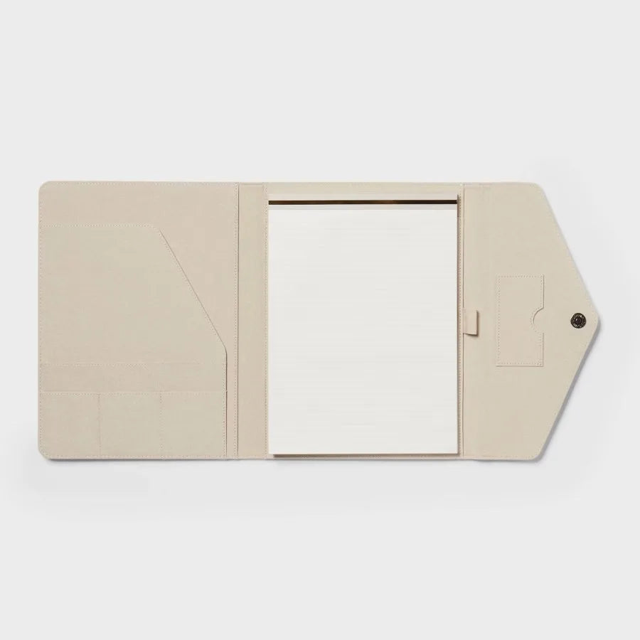 Padfolio Portfolio Folder, Business Document Organizer with Writing Notepad, Professional Office Folio for Meetings and Interviews