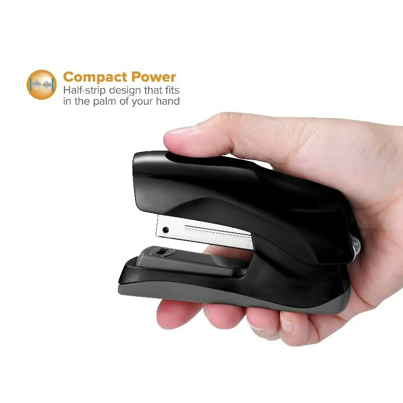 Flat Clinch Manual Stapler, Stands Vertically or Horizontally and Staples up to 40 Sheets