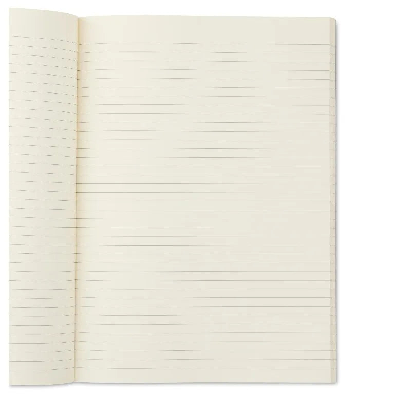 Poly Notebook, Blue, 7" x 9.87", 80 Ruled Pages